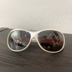 Y2K Maui Jim Lehua 203 05 Pearl White Frame/Maui Rose Polarized Lens Sunglasses